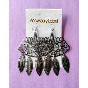 Chandelier Earrings Fashion Jewelry Drop Dangle Hammered Metal Inspired Alloy 1x